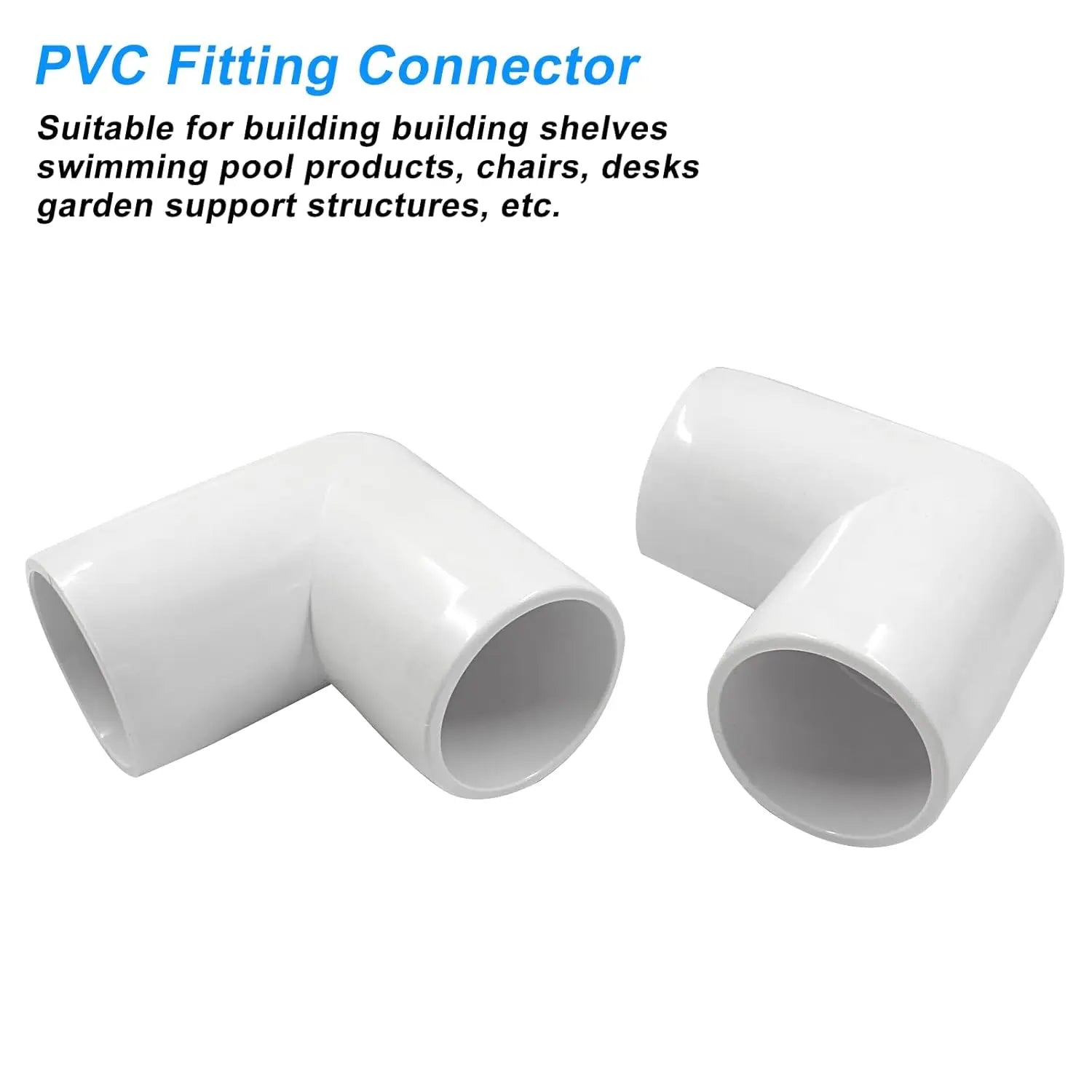 Urja Enterprise 4 Pcs 4-Way PVC Elbow Pipe Fitting – Durable Furniture Grade Corner Connector for DIY Racks, Shelves & Garden Support Structures Urja Enterprise