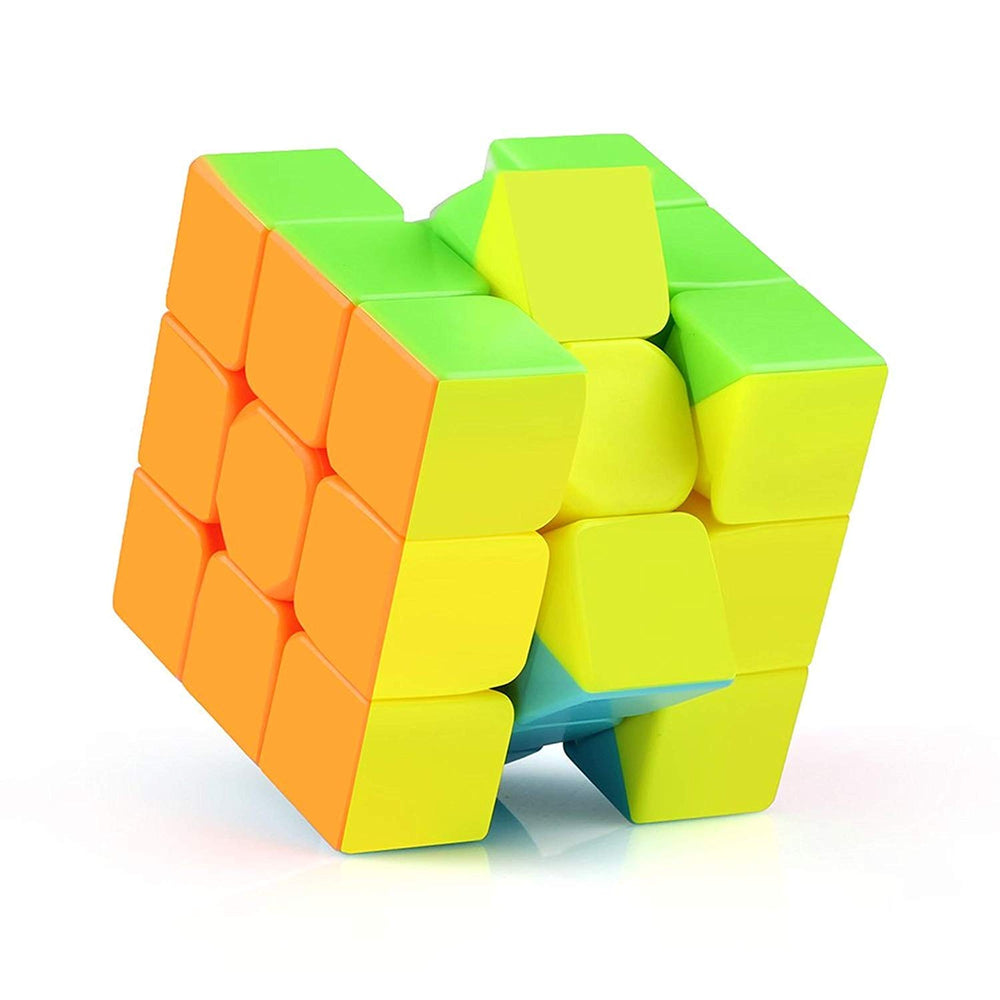 Urja Enterprise Cubes 3X3 High Speed Sticker Less Magic Puzzle Cube Game Toy Pack of 1,Multicolor,for Kid