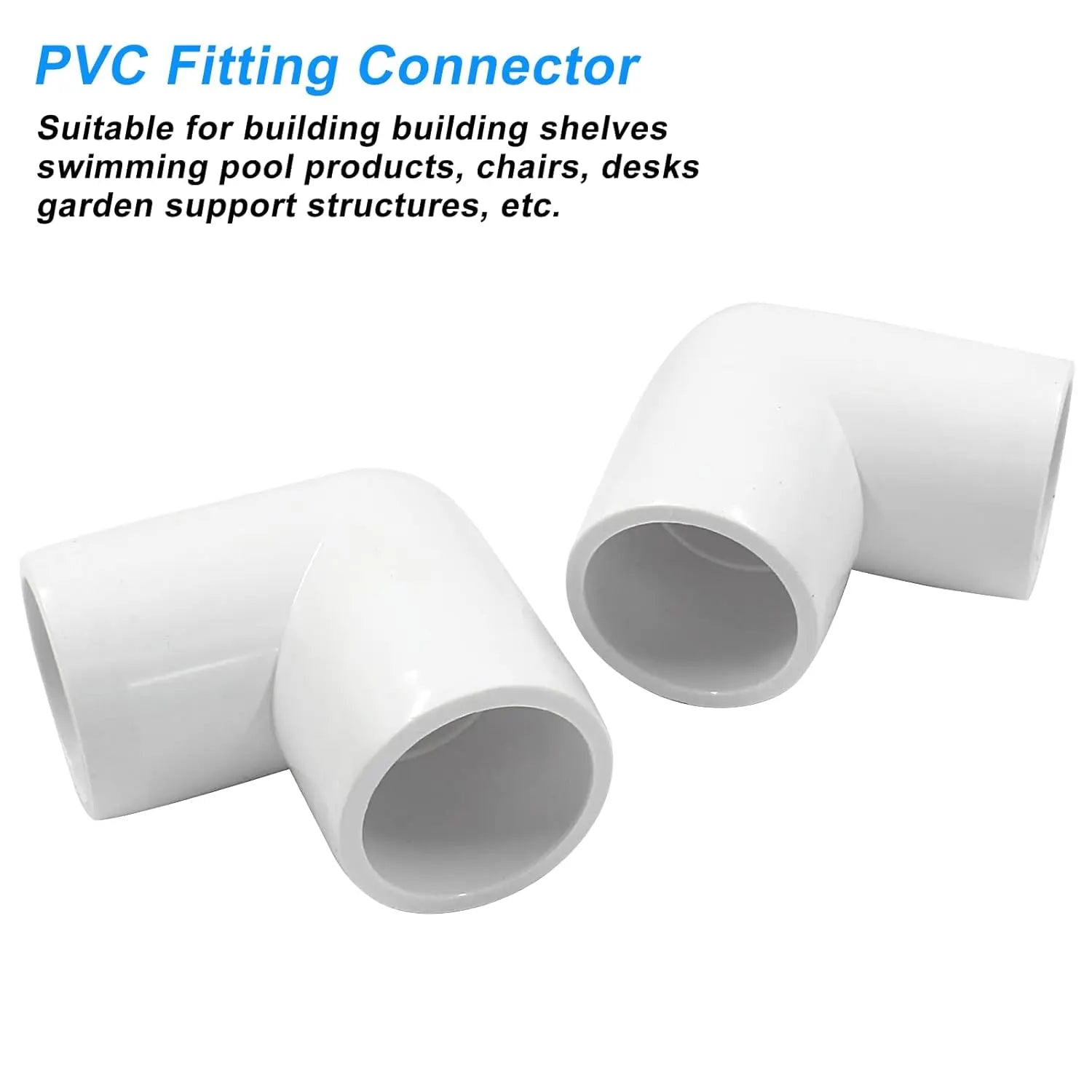 Urja Enterprise 4 Pcs 4-Way PVC Elbow Pipe Fitting – Durable Furniture Grade Corner Connector for DIY Racks, Shelves & Garden Support Structures Urja Enterprise