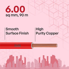 Polycab OPTIMA+ 90M coil | Flame Retardant | Lead free | 99.97% high purity copper | Rodent protection | PVC insulated housewire