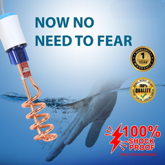 Urja Enterprise Copper 1500 W Immersion Rod Heater For Home|Water Heater Rod For Efficient Heating|With Anti-Corrosive Nickel Plating|ISI Approvel Safety & QualityBlack/silver