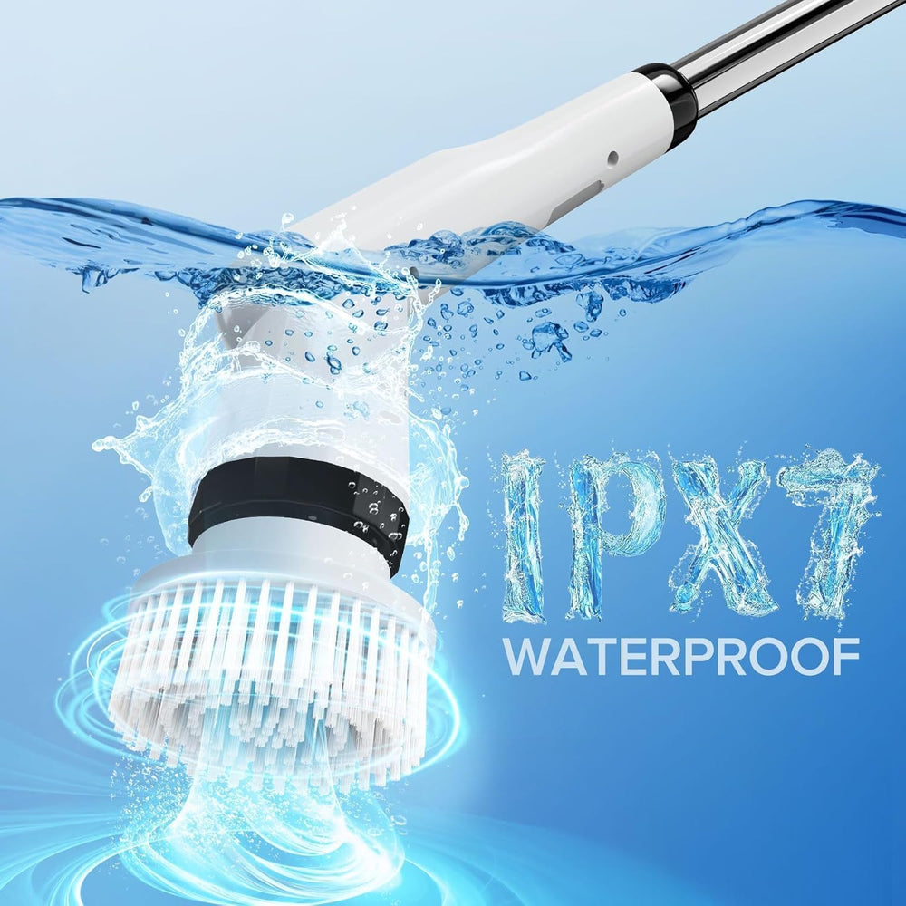 Urja Enterprise 9 in 1 Electric Spin Scrubber, Cleaning Brush Scrubber for Home, 300RPM/Min, 8 Replaceable Brush Heads, 3 Adjustable Size, 2 Adjustable Speeds, for Bathroom, Floor Tiles
