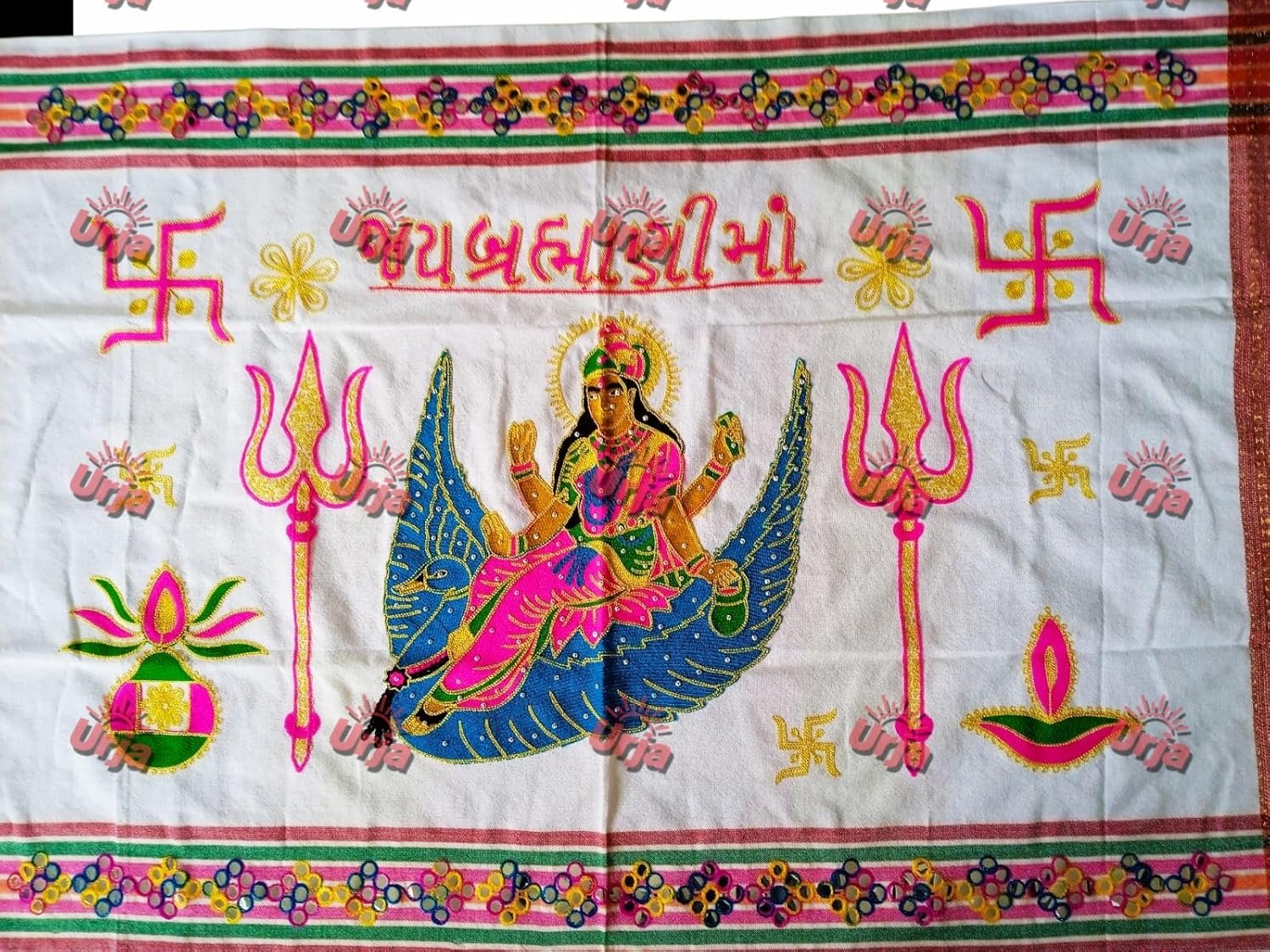 Urja Enterprise Divine Aari Bharat Embroidered Shawl