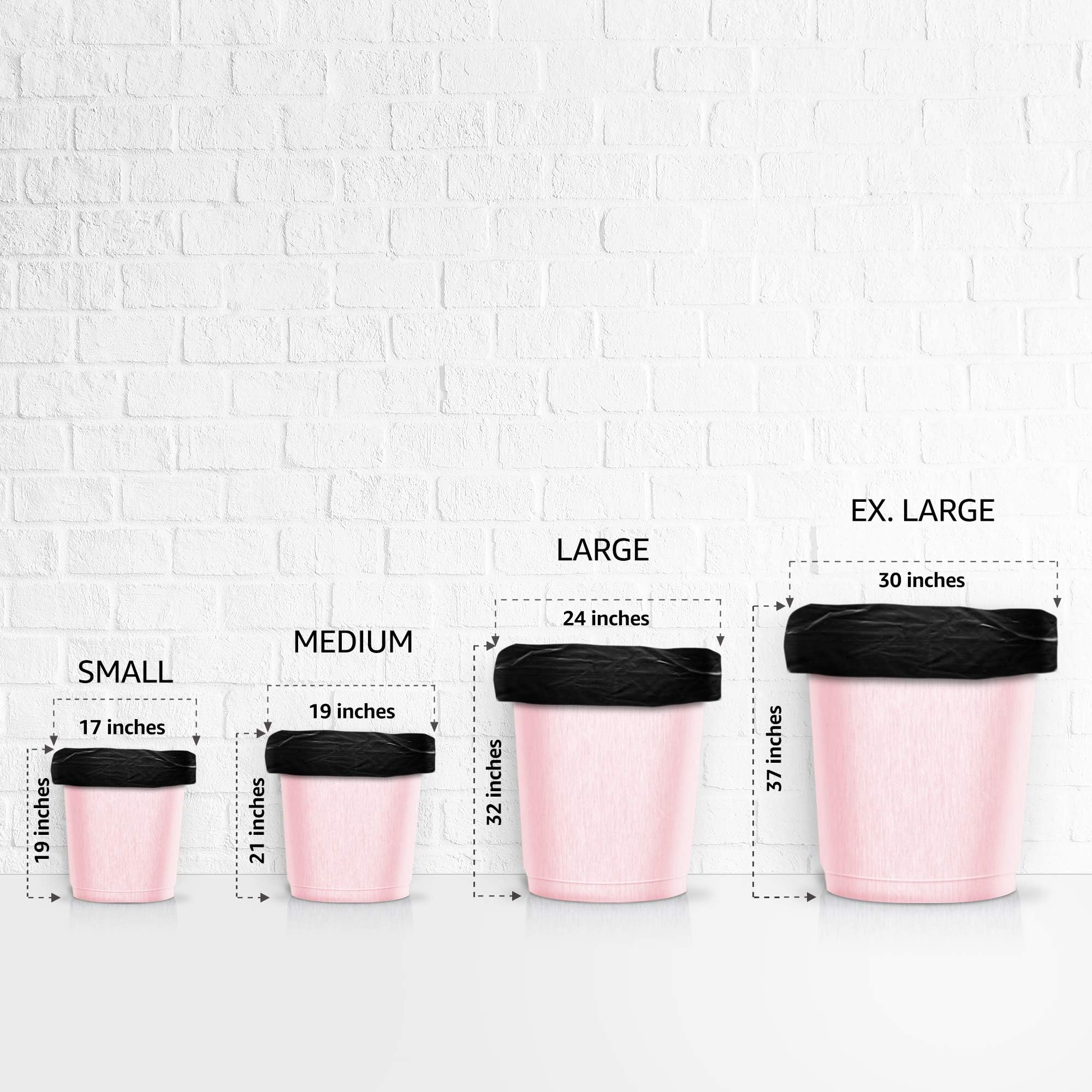 Urja Enterprise - Garbage Bags | Medium | 180 Count | 30 Bags X 6 Rolls | For Dry & Wet Waste | Black