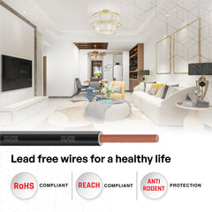 Polycab OPTIMA+ 90M coil | Flame Retardant | Lead free | 99.97% high purity copper | Rodent protection | PVC insulated housewire