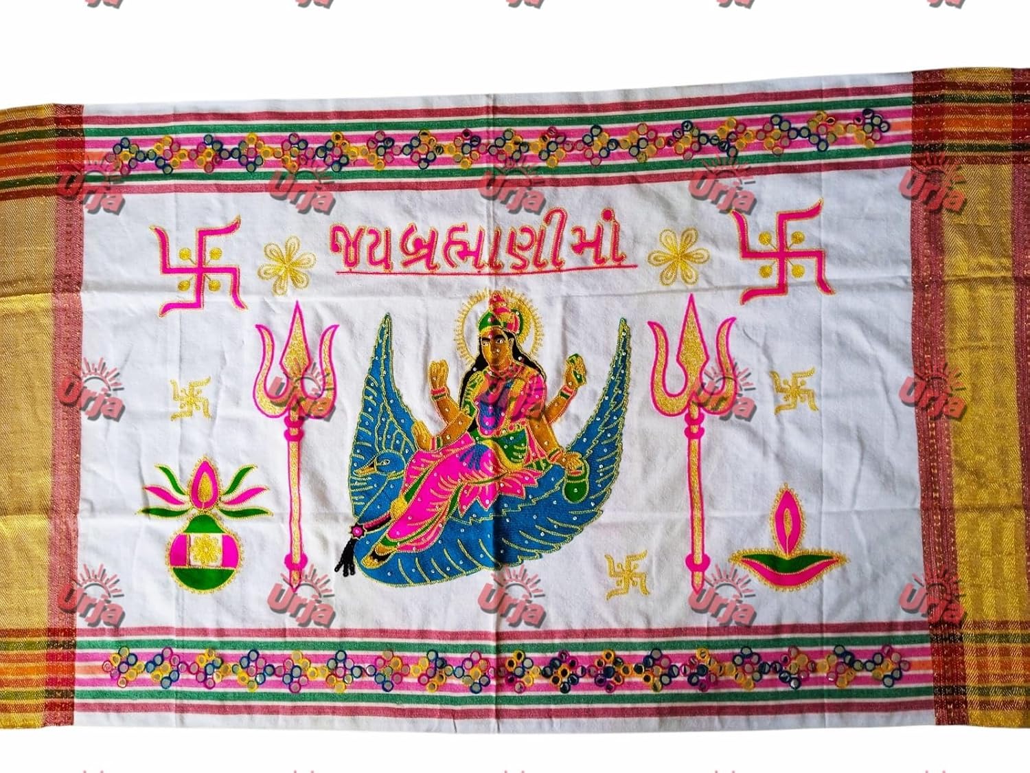 Urja Enterprise Divine Aari Bharat Embroidered Shawl