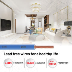 Polycab OPTIMA+ 90M coil | Flame Retardant | Lead free | 99.97% high purity copper | Rodent protection | PVC insulated housewire