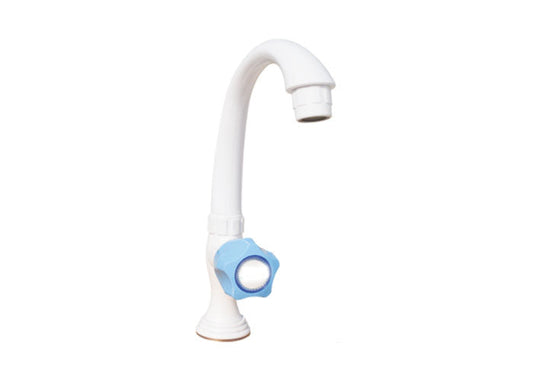 Urja Enterprise PVC Plastic Bib Cock/Water Taps for Kitchen Bathroom Wash Swan Neck Cock  (Pack of 1)(CP-610) Urja Enterprise