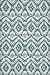 Premium Teal Ikat Print Rayon Women’s Tunic Top – Soft & Breathable Fabric | Elegant Casual & Office Wear | 3/4 Sleeve Designer Kurti Style(3)