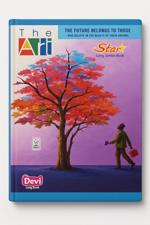 Urja Enterprise | Long Book | Soft Bound/Soft cover Notebook for Students | 20 cm X 28 cm | Single line | 172 Pages (Multicolor)