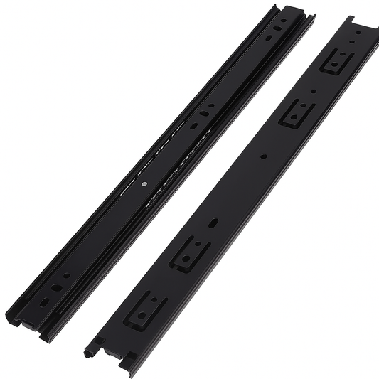 Urja Enterprise 16″ Heavy Duty Drawer Channel – Smooth Close Black Slider Urja Enterprise