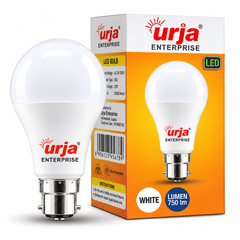 Urja Enterprise LED Bulb for Home & Office |White (2700K) | B22 Base|220 degree Light coverage |4Kv Surge Protection |400V High Voltage Protection |Energy Efficient White