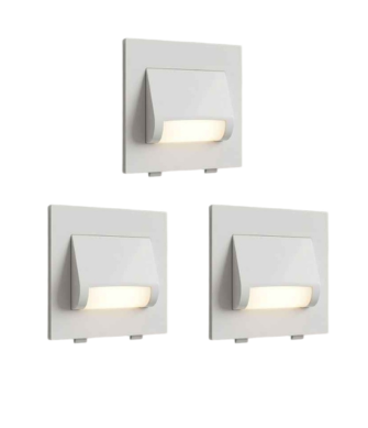 Urja Enterprise 3W Staircase Led Foot Light,2 Module,Plastic Material,Modern,Stylish,Home&Office,Indoor Light Pack of 3
