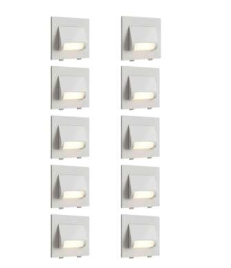 Urja Enterprise 3W Staircase Led Foot Light,2 Module,Plastic Material,Modern,Stylish,Home&Office,Indoor Light Pack of 10