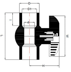 Urja Enterprise Compact Ball Valve Fitting for ASTM Pipes (Finolex) Finolex