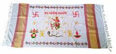 Urja Enterprise Divine Aari Bharat Embroidered Shawl Bhathaji Maharaj