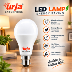 Urja Enterprise LED Bulb for Home & Office |White (2700K) | B22 Base|220 degree Light coverage |4Kv Surge Protection |400V High Voltage Protection |Energy Efficient