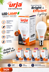 Urja Enterprise LED Bulb for Home & Office |White (2700K) | B22 Base|220 degree Light coverage |4Kv Surge Protection |400V High Voltage Protection |Energy Efficient