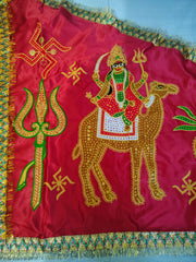 Urja Enterprise Heavy Embroidered All Hindu Bhagwan & Mata Ji Flags (Dhwaj) (2 MTR)