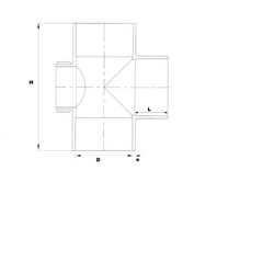 Urja Enterprise Finolex SWR Tee - Double Socket Plain Door Fitting (Copy) Finolex