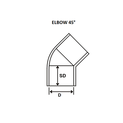Urja Enterprise Agricultural Pipes - Elbow 45° Pipe Fitting (Finolex) (Copy) Finolex