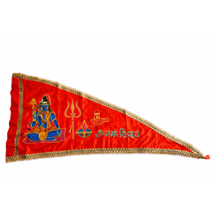 Urja Enterprise Heavy Embroidered All Hindu Bhagwan & Mata Ji Flags (Dhwaj) (2 MTR) Om Namah Shivay
