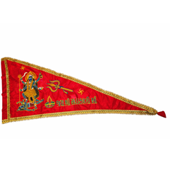 Urja Enterprise Heavy Embroidered All Hindu Bhagwan & Mata Ji Flags (Dhwaj) (2 MTR) Mahakali Maa