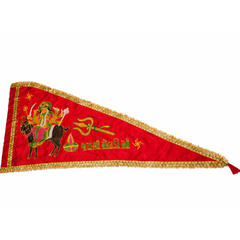Urja Enterprise Heavy Embroidered All Hindu Bhagwan & Mata Ji Flags (Dhwaj) (2 MTR) Meldi Maa