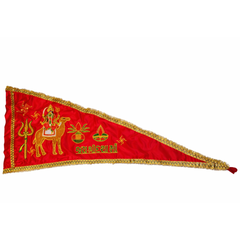Urja Enterprise Heavy Embroidered All Hindu Bhagwan & Mata Ji Flags (Dhwaj) (2 MTR) Dasha Maa