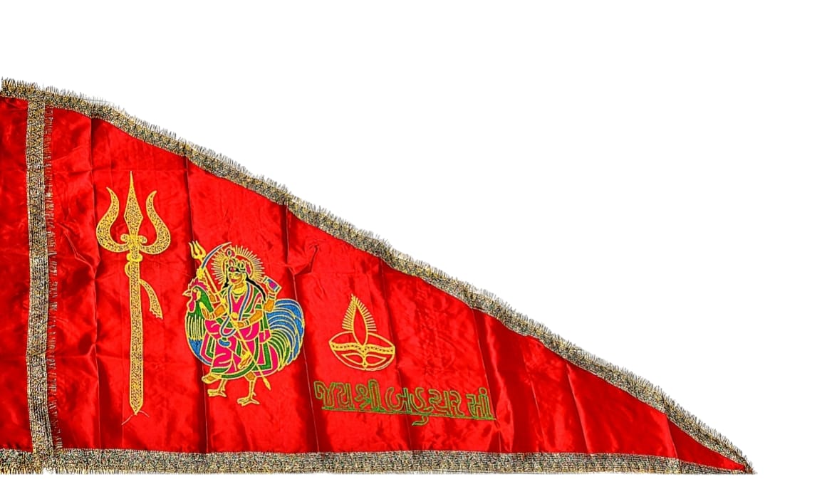 Urja Enterprise Embroidered All Hindu Bhagwan & Mata Ji Flags (Dhwaj) Bahuchar Maa