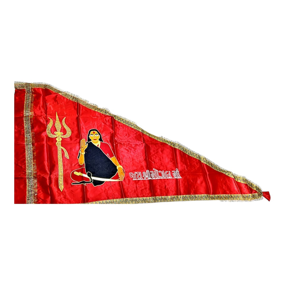 Urja Enterprise Embroidered All Hindu Bhagwan & Mata Ji Flags (Dhwaj) Mogal Maa