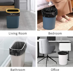 Urja Enterprise - Garbage Bags | Medium | 180 Count | 30 Bags X 6 Rolls | For Dry & Wet Waste | Black