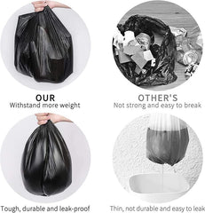 Urja Enterprise - Garbage Bags | Medium | 180 Count | 30 Bags X 6 Rolls | For Dry & Wet Waste | Black