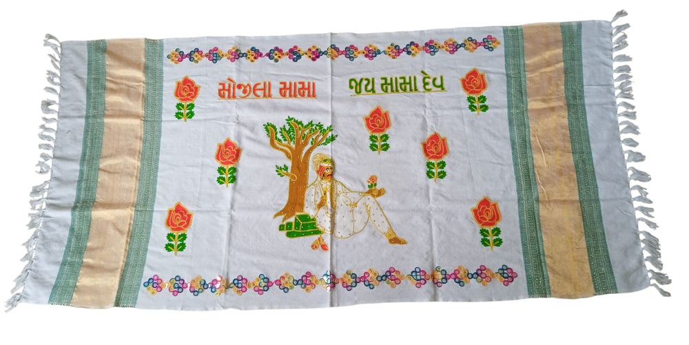 Urja Enterprise Divine Aari Bharat Embroidered Shawl Mama Dev