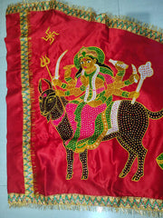 Urja Enterprise Heavy Embroidered All Hindu Bhagwan & Mata Ji Flags (Dhwaj) (2 MTR)