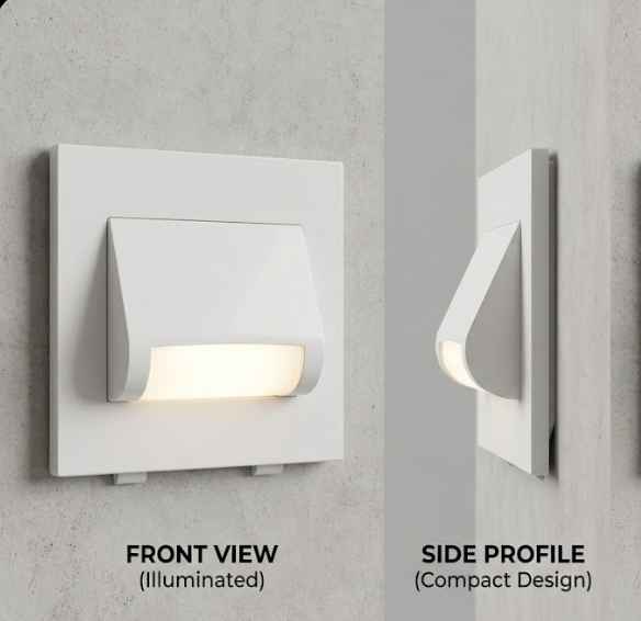 Urja Enterprise 3W Staircase Led Foot Light,2 Module,Plastic Material,Modern,Stylish,Home&Office,Indoor Light