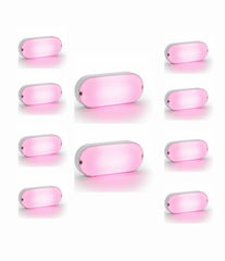 Urja Enterprise 9W Outdoor LED Bulkhead Wall & Ceiling Light – Mount Lamp for Balcony, Staircase, Parking, Terrace & Exterior Lighting (Multicolor)