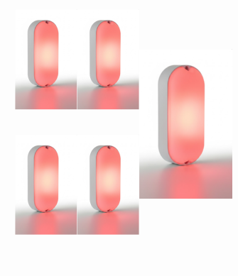 Urja Enterprise 9W Outdoor LED Bulkhead Wall & Ceiling Light – Mount Lamp for Balcony, Staircase, Parking, Terrace & Exterior Lighting (Multicolor)