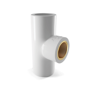 Urja Enterprise Brass Reducing Tee Fitting for ASTM Pipes (Finolex) Finolex