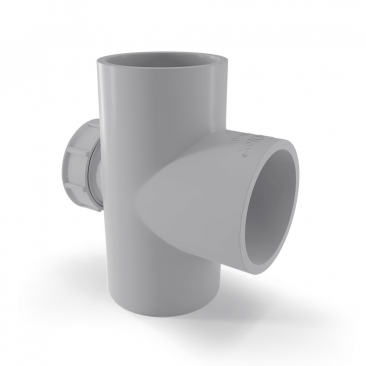 Urja Enterprise Finolex SWR Tee - Double Socket Plain Door Fitting